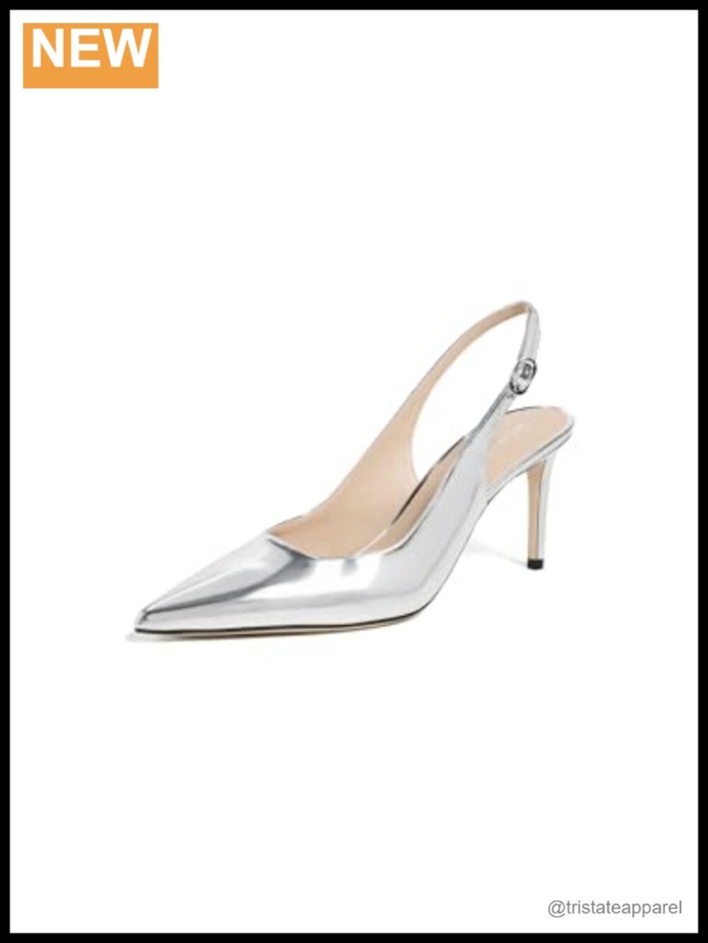 Stuart Power Slingback 75 Pointed Toe Stiletto Heels